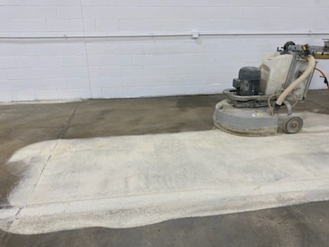 concrete grinding for coating application