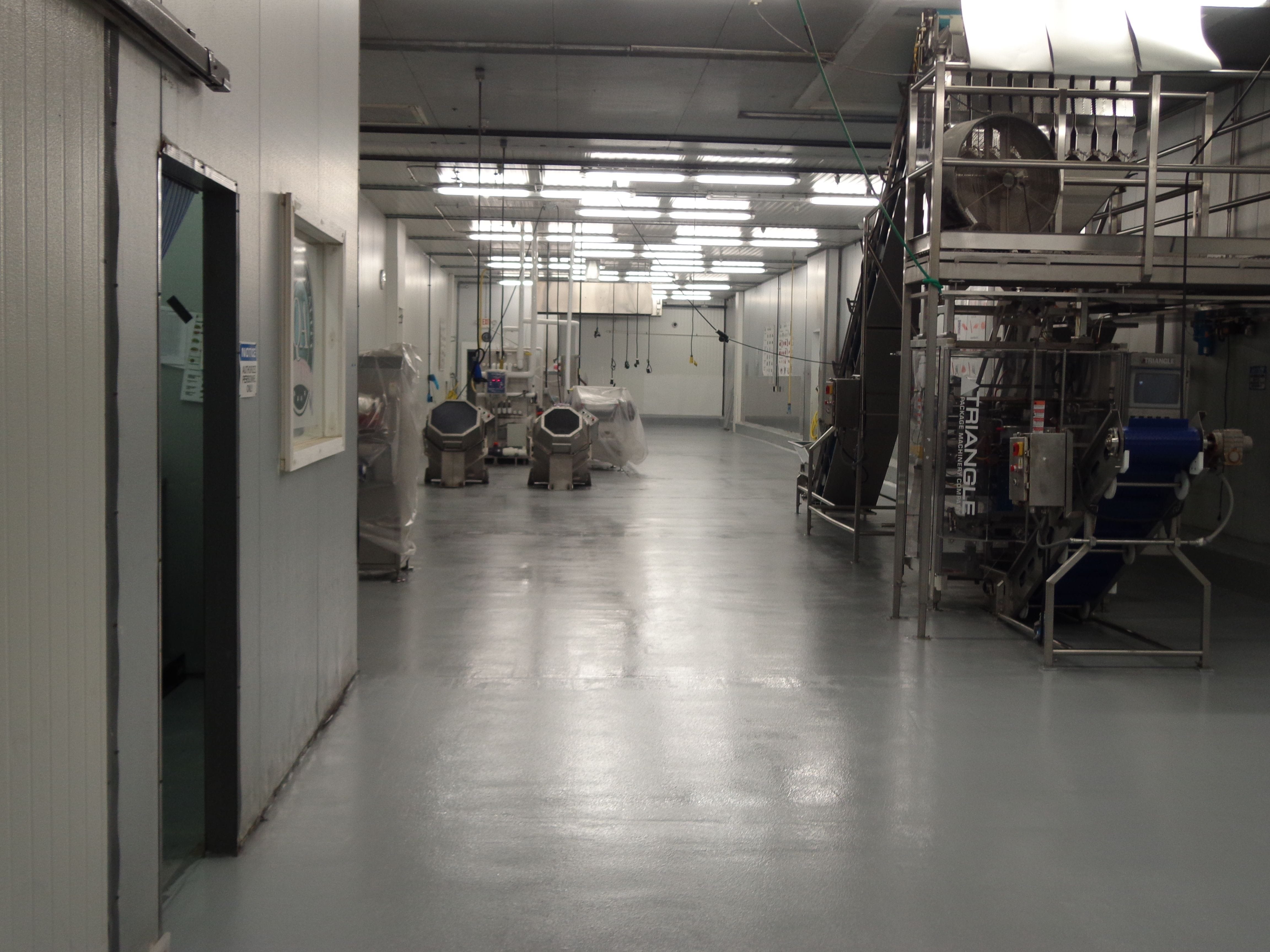 epoxy floor coating in a food facility