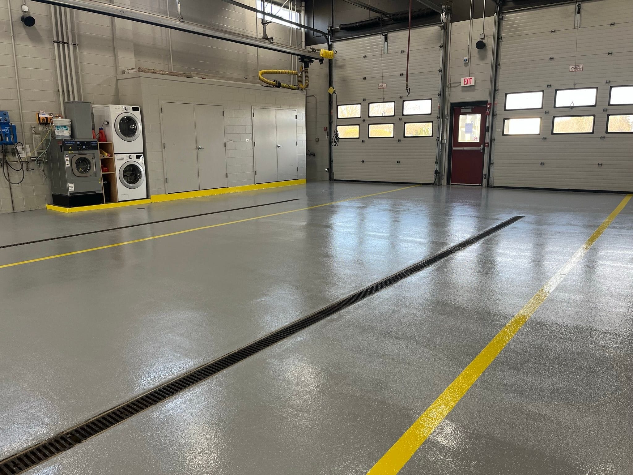 epoxy coating for fire station garage
